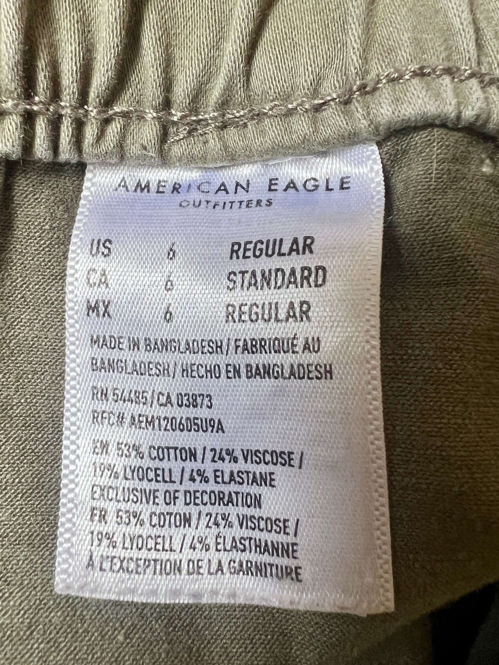 American Eagle Sage High Waisted Jogger Pant - Size 6 (28") - Picture 9 of 12